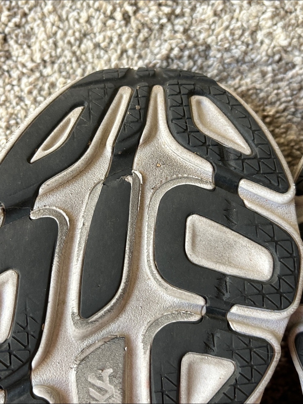 Used women’s Hoka Black Athletic Running Shoes with White Logo - Picture 8 of 11